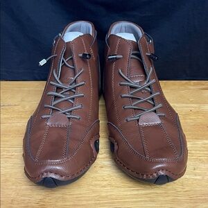 Men's Brown Leather Casual Boots